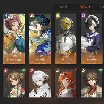 Reverse: 1999 Accounts Midgame GLOBAL|Lv 37|9 (*6 Crew) 1 Limited|The Twins P2 + Psychube|Flutterpage P1 + Psychube,Ulrich