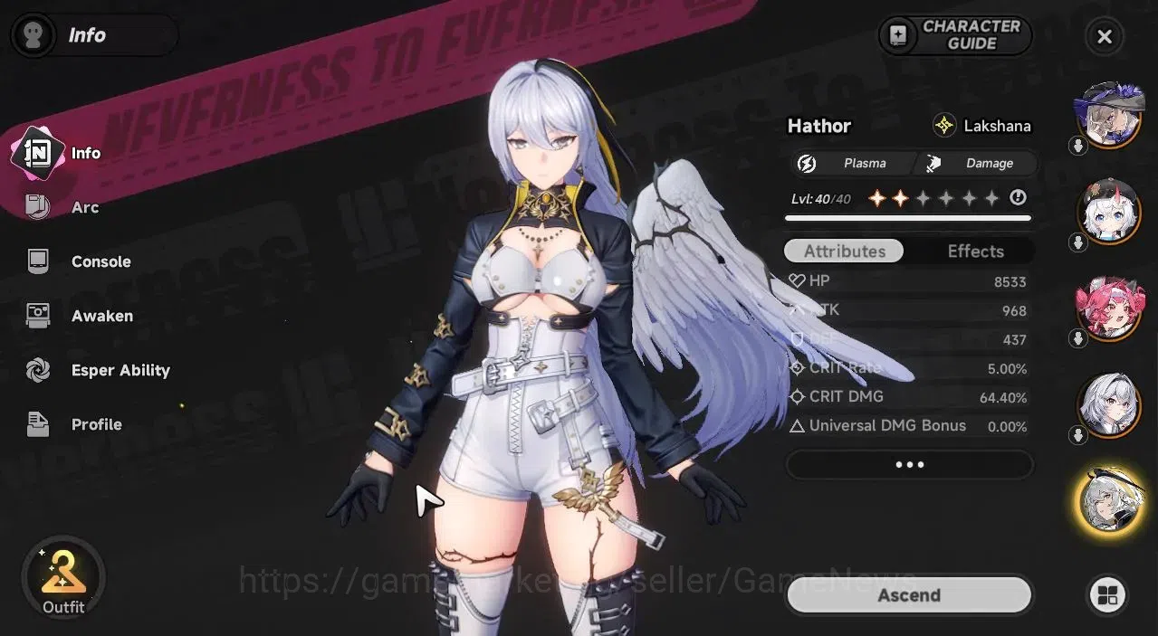 Neverness to Everness Accounts Global EU|HL 31|6 SSR[NanallyA3+Skin,Jiuyuan,Sakir image 10
