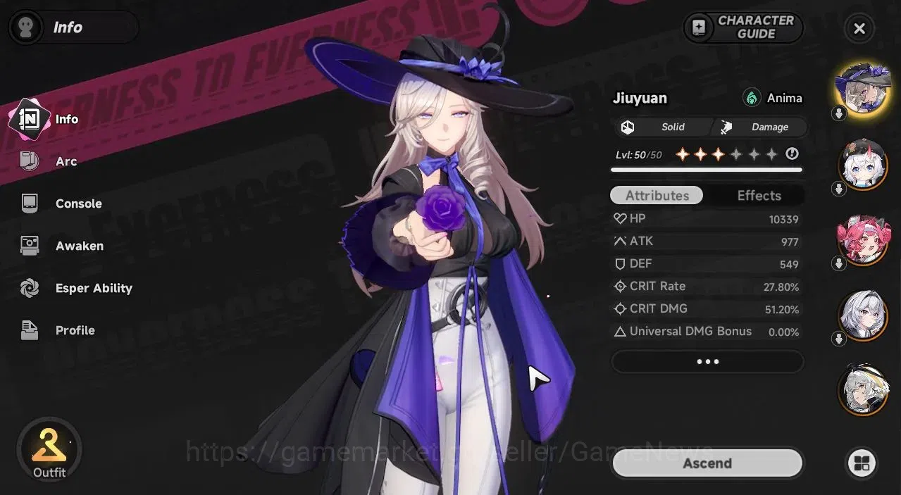Neverness to Everness Accounts Global EU|HL 31|6 SSR[NanallyA3+Skin,Jiuyuan,Sakir image 5