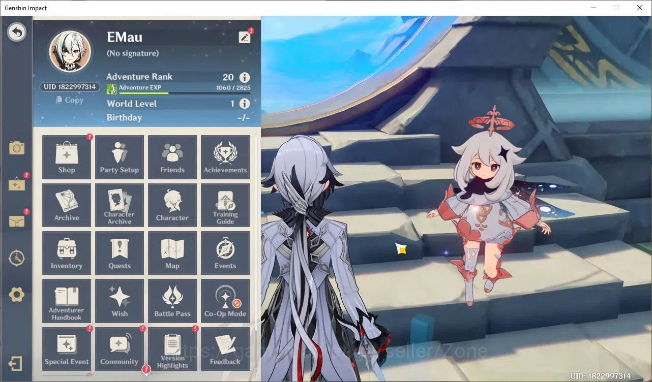 Genshin Impact Accounts Starter ASIA|AR 20|Starter 1 Limited 5* Char (Arlecchino)|Low Explore|Check SS|TakeMail(GI1094Z) 1