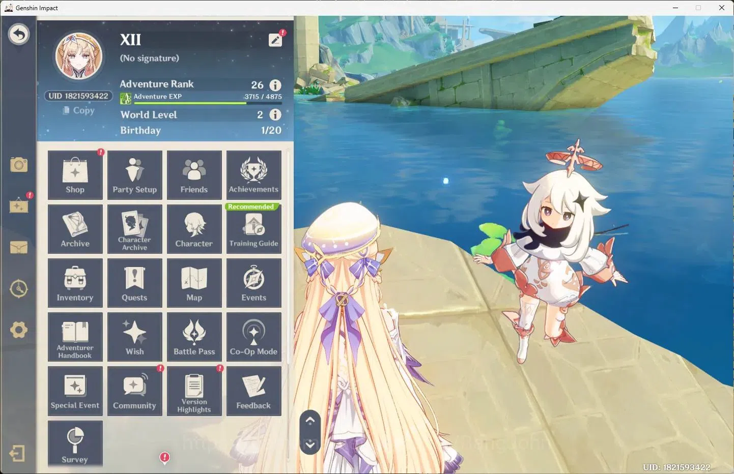 Genshin Impact Accounts ASIA | AR 26 | 2 Limit | Nicole,Lyney+2 Charstd | image 1