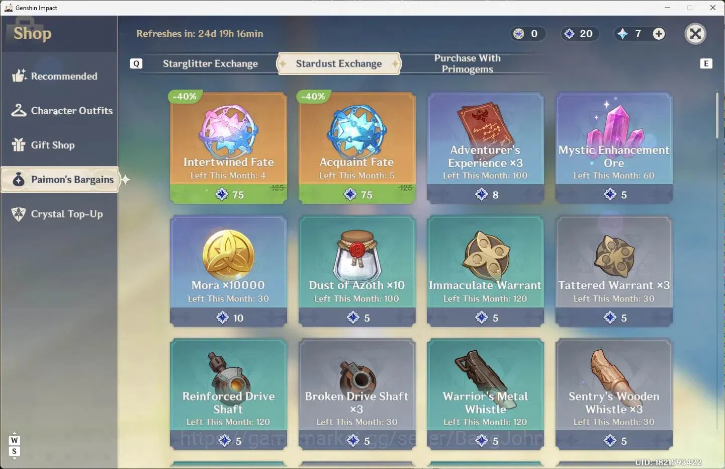 Genshin Impact Accounts ASIA | AR 26 | 2 Limit | Nicole,Lyney+2 Charstd | image 12