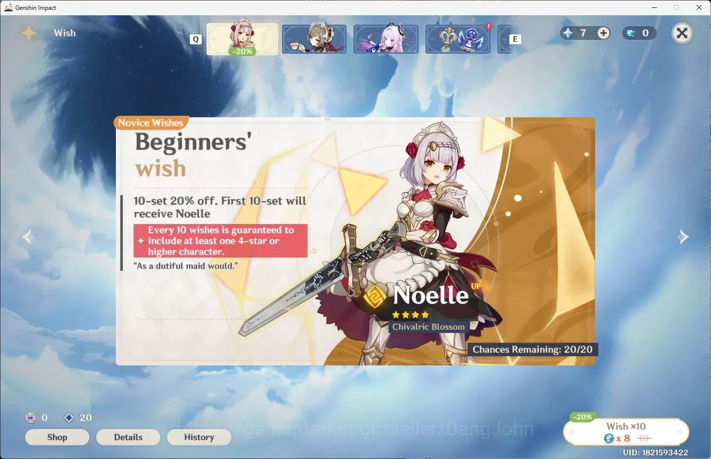 Genshin Impact Accounts ASIA | AR 26 | 2 Limit | Nicole,Lyney+2 Charstd | image 13