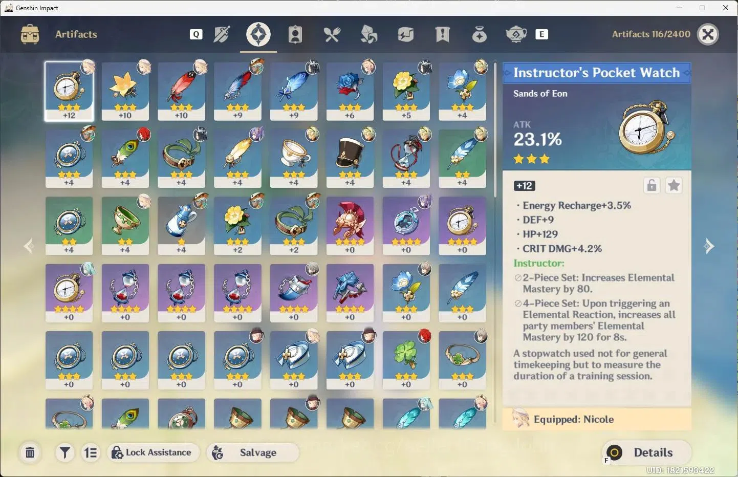 Genshin Impact Accounts ASIA | AR 26 | 2 Limit | Nicole,Lyney+2 Charstd | image 4