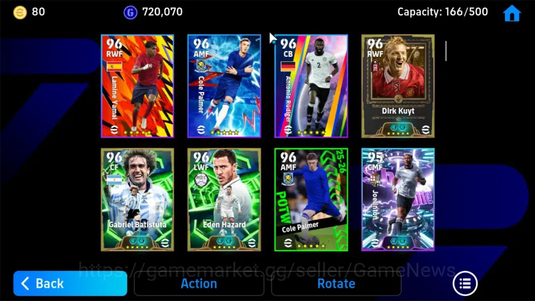 eFootball Accounts Android|Epic Gianfranco Zola,Francesco Totti,Dirk image 5
