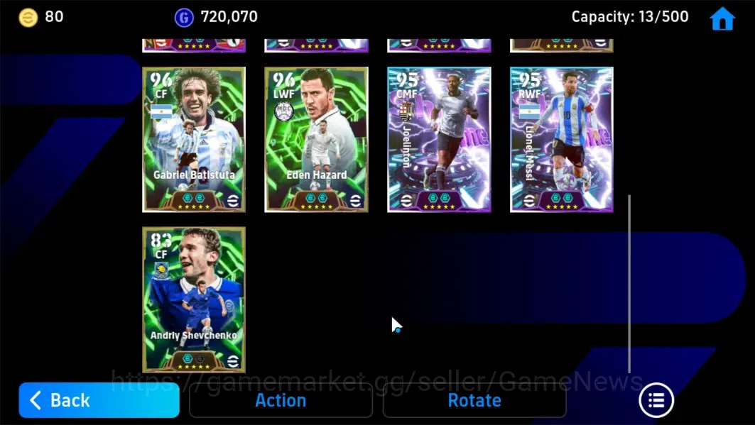 eFootball Accounts Android|Epic Gianfranco Zola,Francesco Totti,Dirk image 7