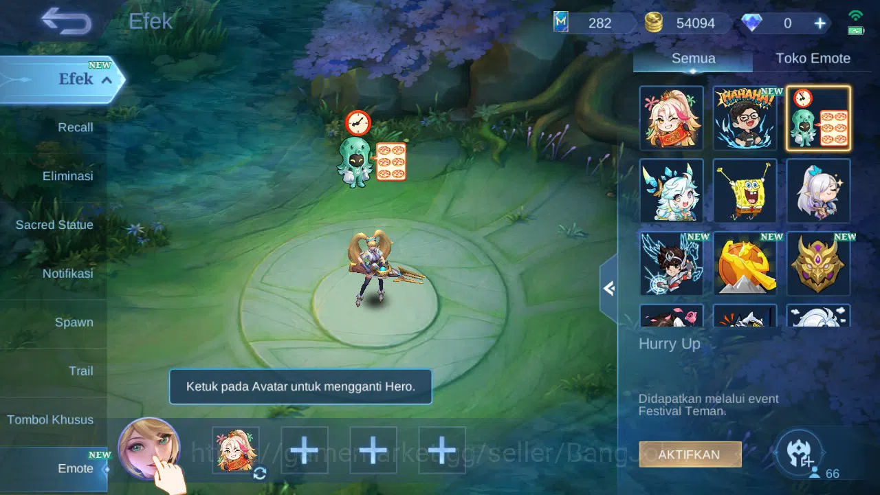 Mobile Legends: Bang Bang Accounts GLOBAL Hero 66 Skin 92 | Dtamer Valir Kimmy | Epic image 10