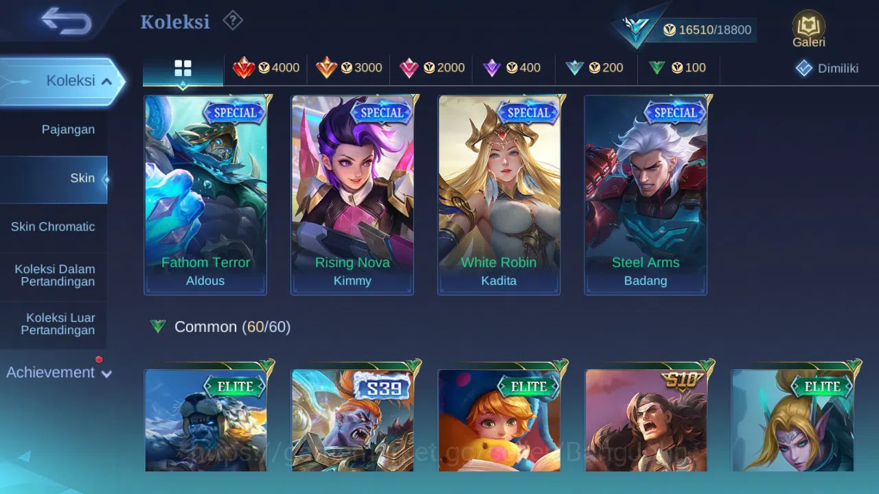 Mobile Legends: Bang Bang Accounts GLOBAL Hero 66 Skin 92 | Dtamer Valir Kimmy | Epic image 6