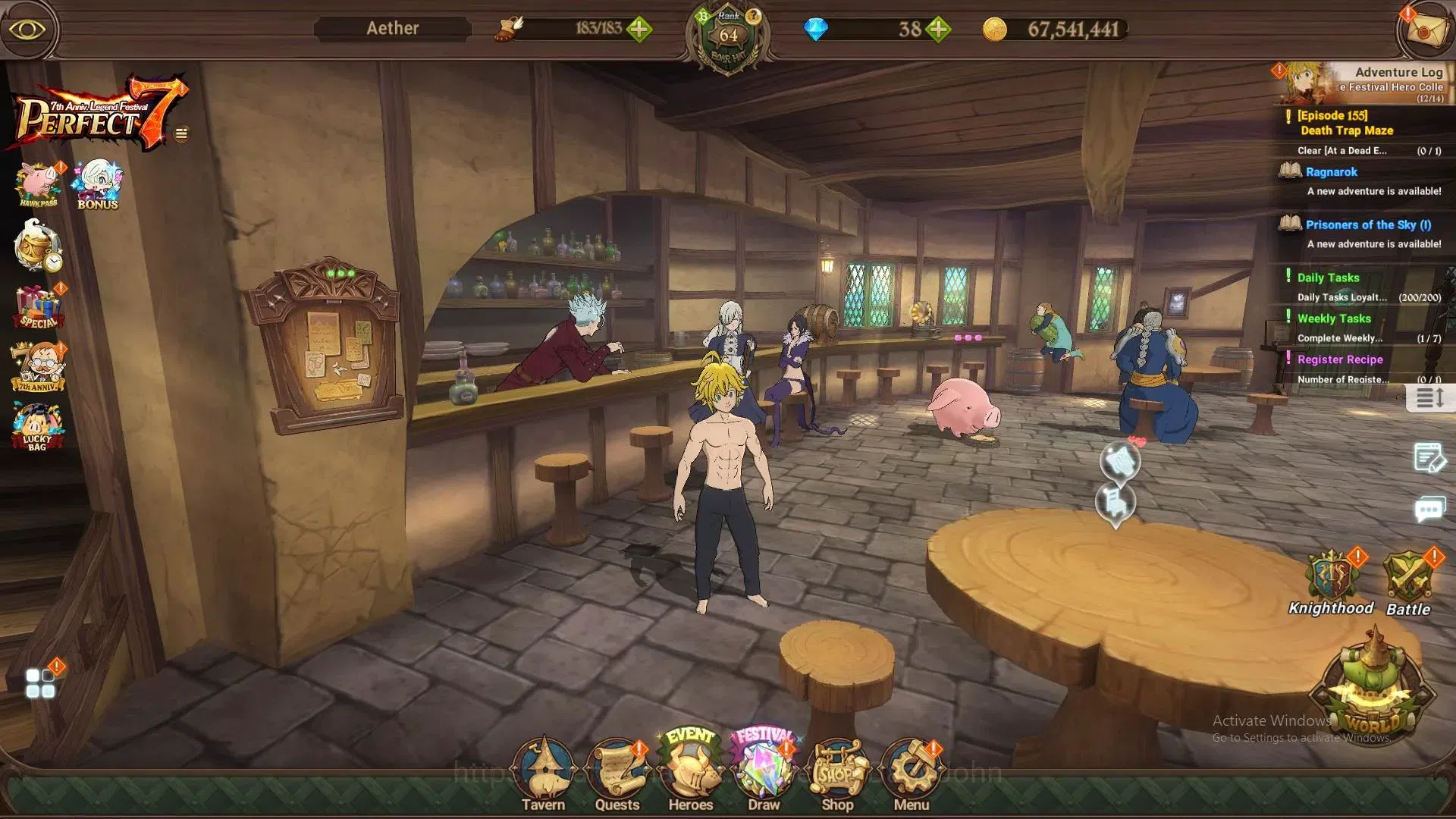 The Seven Deadly Sins: Grand Cross Accounts Global |3.74M CC|6 LR+7 UR|LR TMS Reinhard 2/6,Nem image 10