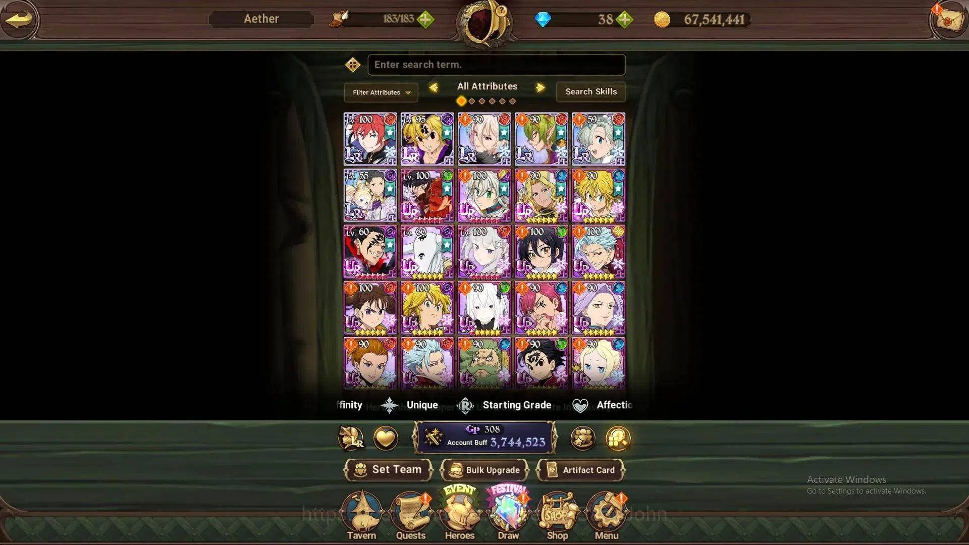 The Seven Deadly Sins: Grand Cross Accounts Global |3.74M CC|6 LR+7 UR|LR TMS Reinhard 2/6,Nem image 6