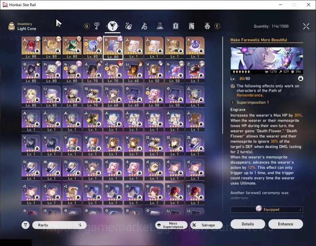 Honkai Star Rail Accounts Asia|TL 69|Casto Prem Team|13 Limited|[Castorice E image 8