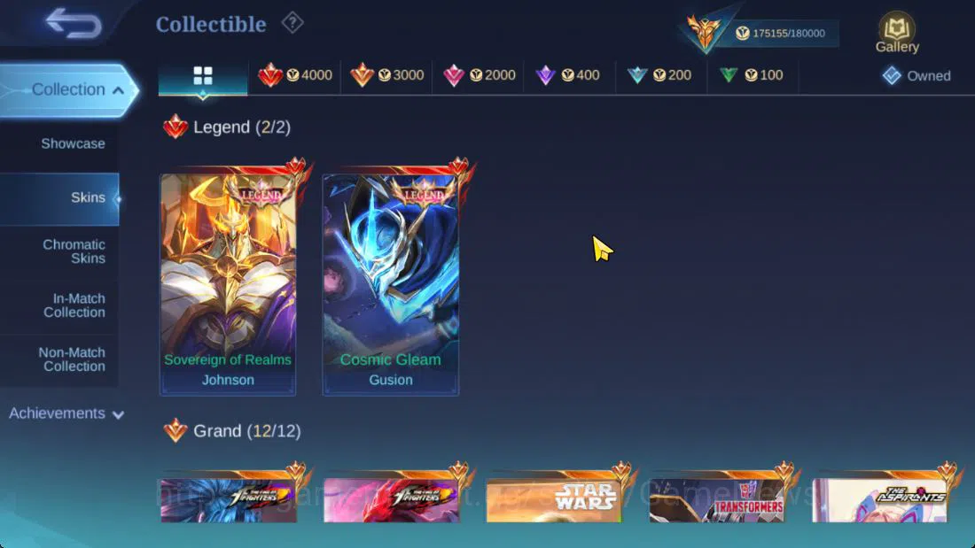 Mobile Legends: Bang Bang Accounts Hero 132|Skin 505|891 Dm|Legend(Johnson,Gusion),KO image 5