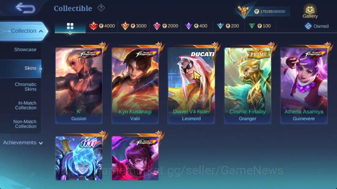 Mobile Legends: Bang Bang Accounts Hero 132|Skin 505|891 Dm|Legend(Johnson,Gusion),KO image 7