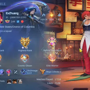 Mobile Legends: Bang Bang Collector Hero 132|Skin 505|891 Dm|Legend(Johnson,Gusion),KO image 1