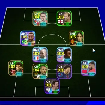 eFootball Accounts Others Android|Power 3204|17 Epic(Chiellini,Totti,Rui Costa,Suarez,Ronaldinho,Rooney,Scholes,Etc)|17 Show