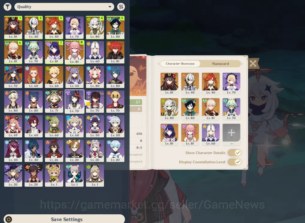 Genshin Impact Accounts ASIA|AR57|8 Limited +4(*5Weapon)|Mavuika,Arlecchin image 3