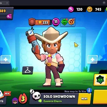 Brawl Stars Accounts Global |Trophy 389| 11 Brawler|1 Max hypercharge(Rico)|1060 Bling|50 Gems|1 S Rare,2 Epic Skins