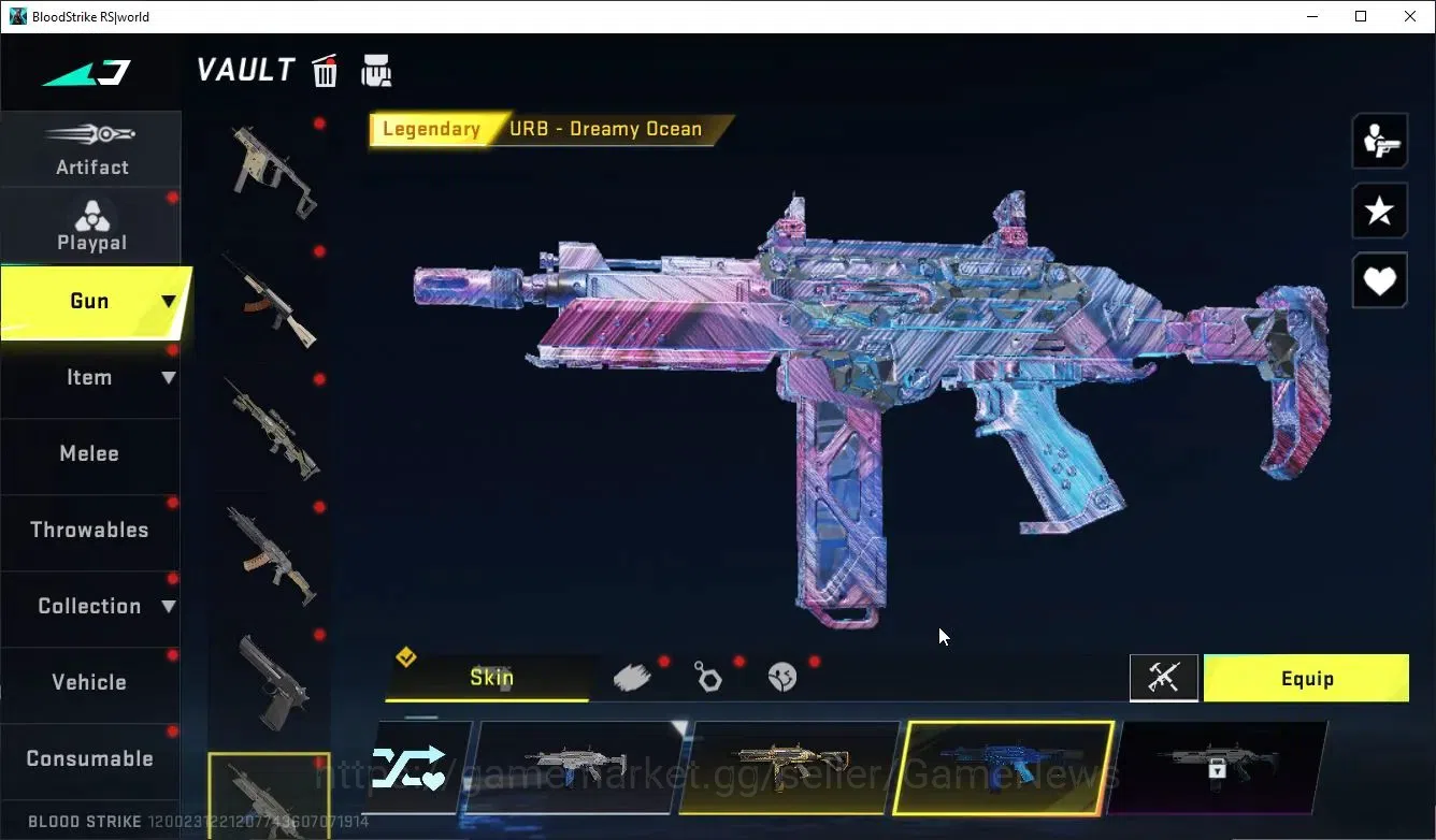 Blood Strike Accounts Collab Skin ASIA|Melee Lightblade + Collab KRAKEN-Enzo | 2 ULTRA ETHAN,M700-Boitata | 2 LMT Guns 13