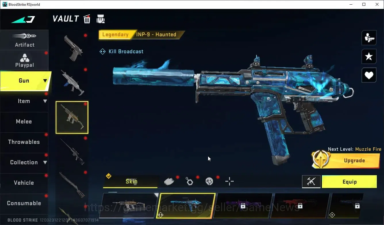 Blood Strike Accounts Collab Skin ASIA|Melee Lightblade + Collab KRAKEN-Enzo | 2 ULTRA ETHAN,M700-Boitata | 2 LMT Guns 14