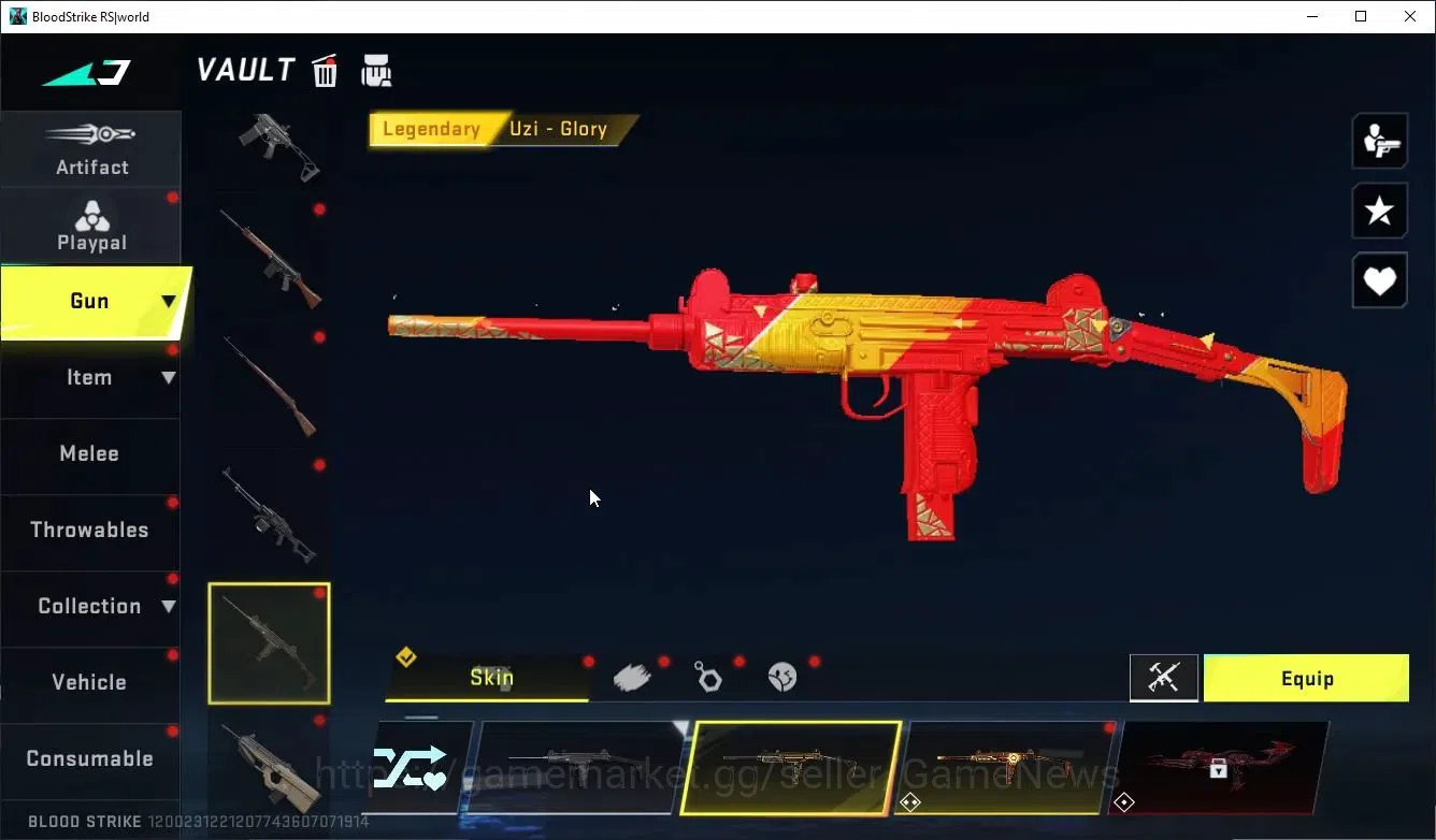 Blood Strike Accounts Collab Skin ASIA|Melee Lightblade + Collab KRAKEN-Enzo | 2 ULTRA ETHAN,M700-Boitata | 2 LMT Guns 15
