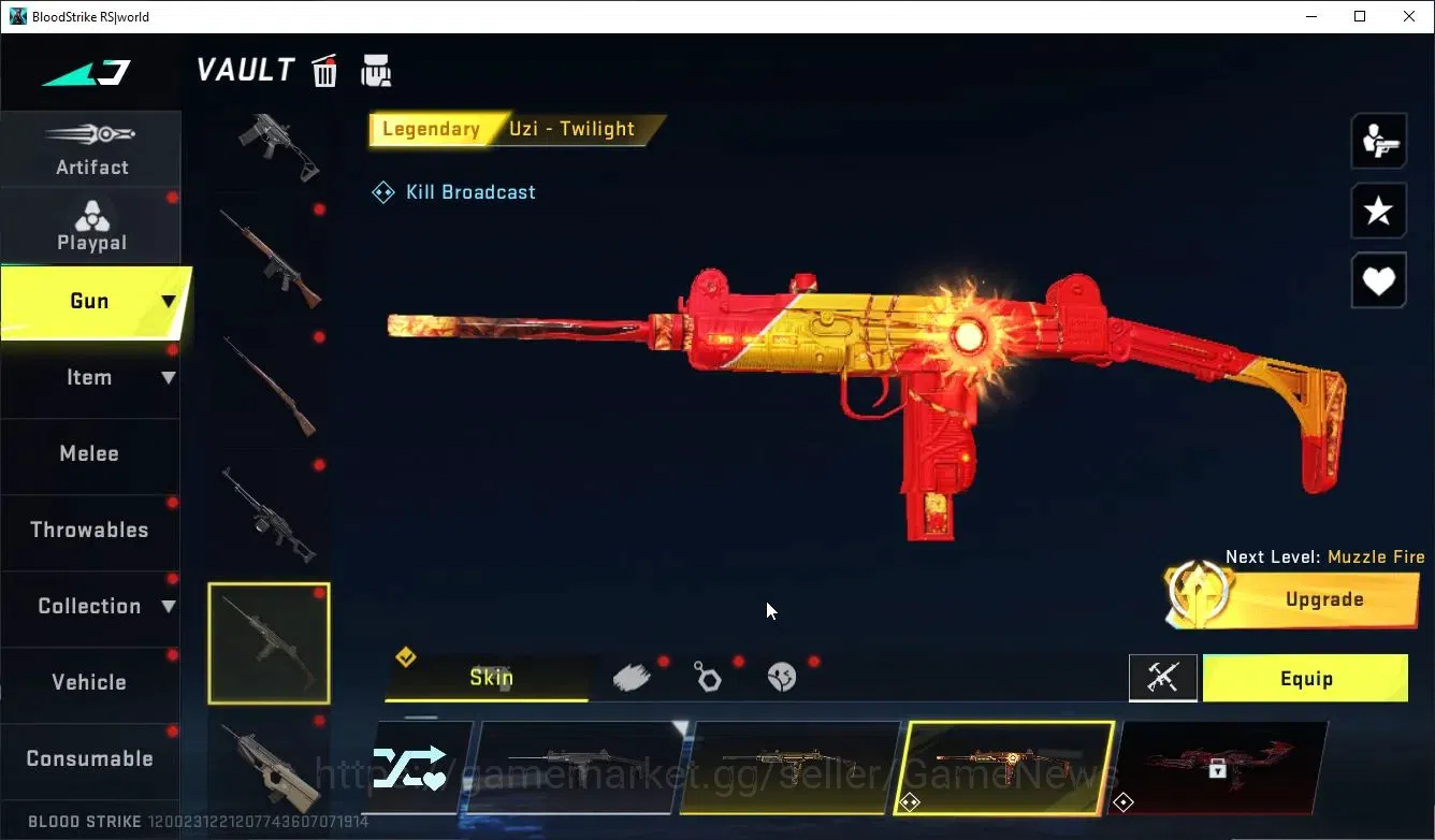 Blood Strike Accounts Collab Skin ASIA|Melee Lightblade + Collab KRAKEN-Enzo | 2 ULTRA ETHAN,M700-Boitata | 2 LMT Guns 16