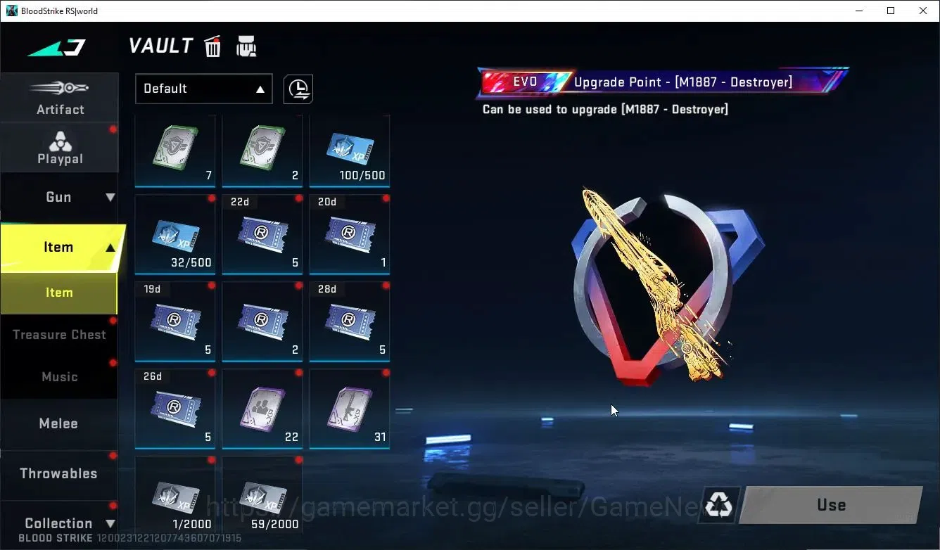 Blood Strike Accounts Collab Skin ASIA|Melee Lightblade + Collab KRAKEN-Enzo | 2 ULTRA ETHAN,M700-Boitata | 2 LMT Guns 19
