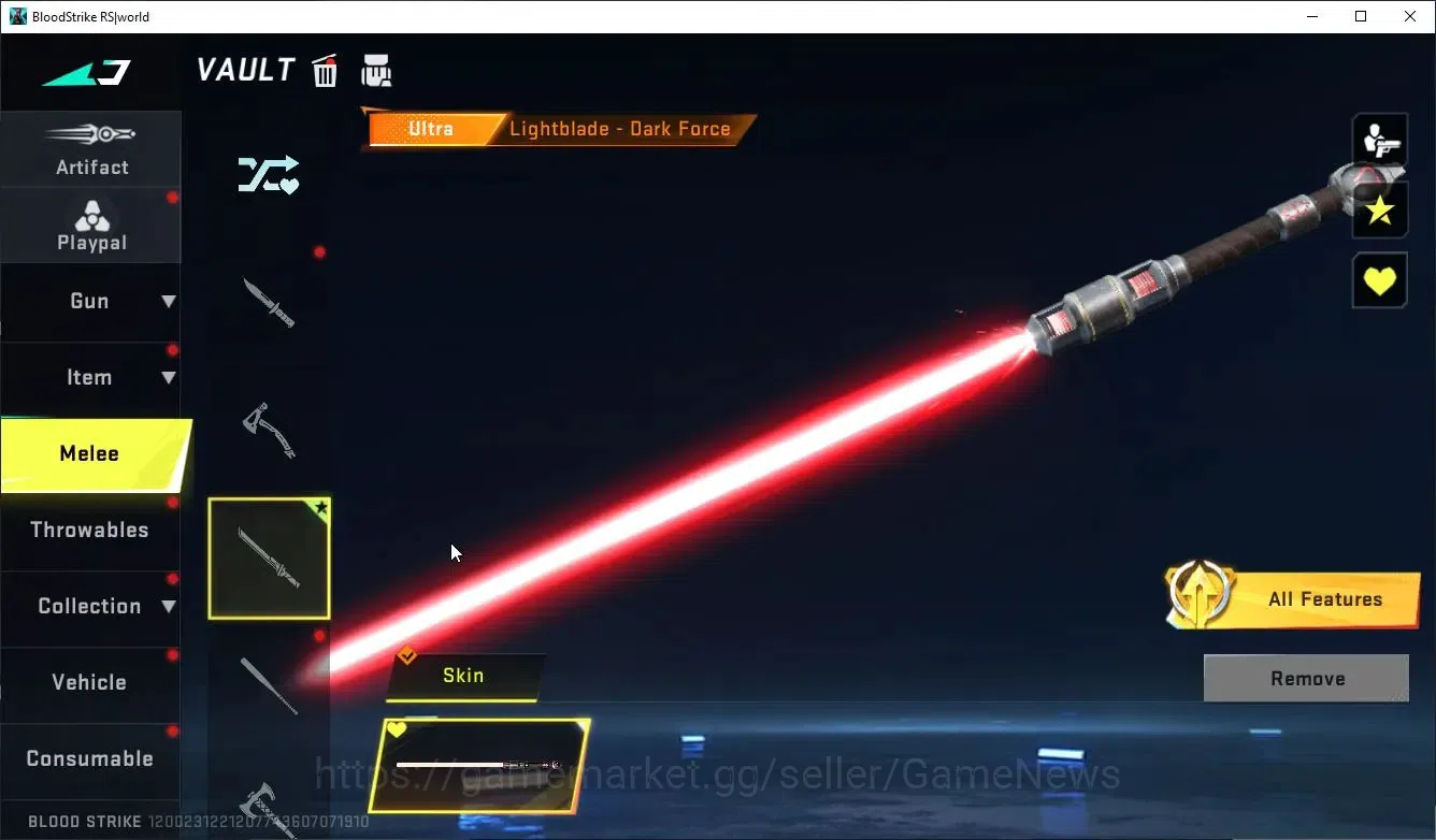 Blood Strike Accounts Collab Skin ASIA|Melee Lightblade + Collab KRAKEN-Enzo | 2 ULTRA ETHAN,M700-Boitata | 2 LMT Guns 5