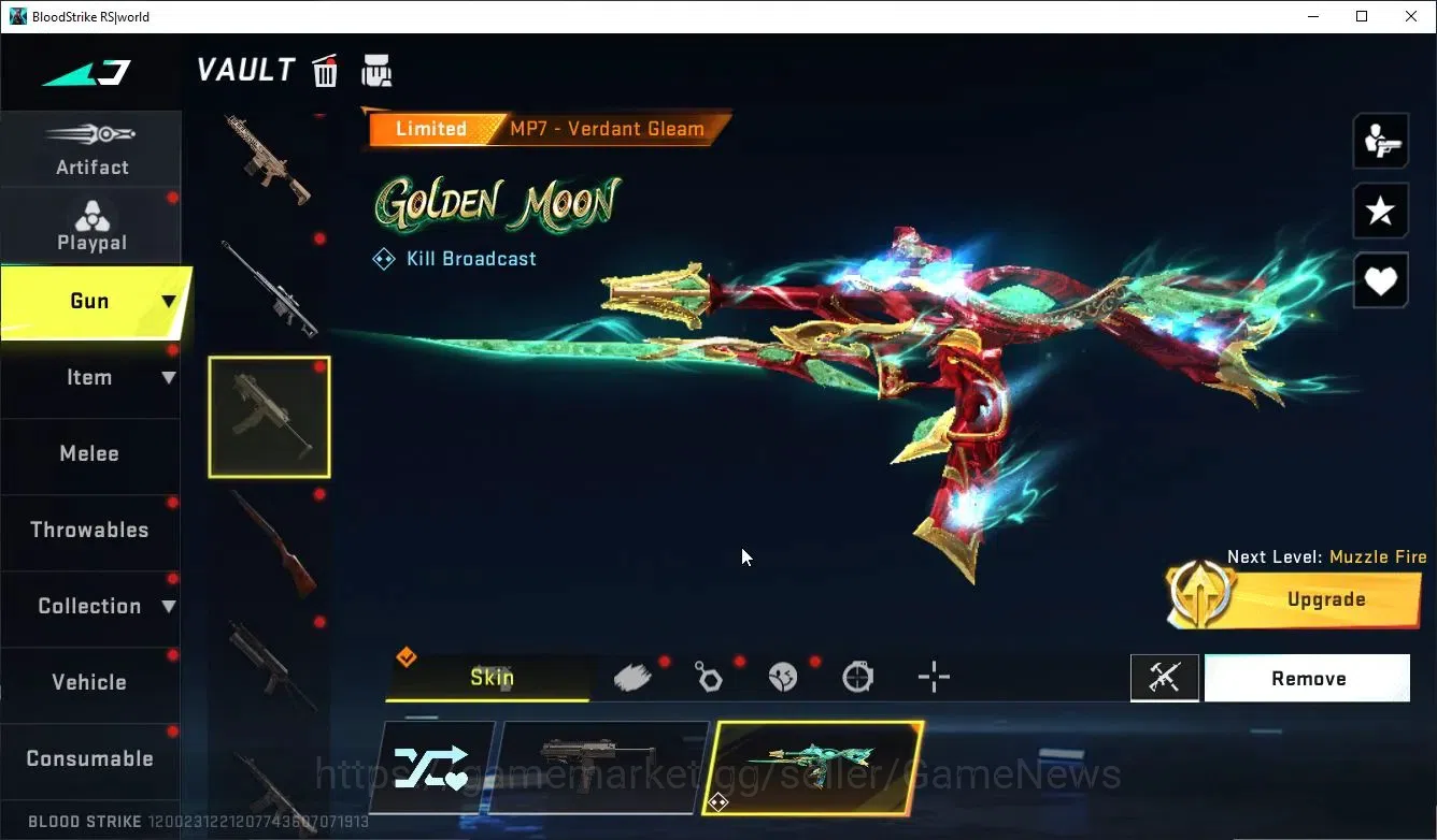 Blood Strike Accounts Collab Skin ASIA|Melee Lightblade + Collab KRAKEN-Enzo | 2 ULTRA ETHAN,M700-Boitata | 2 LMT Guns 8