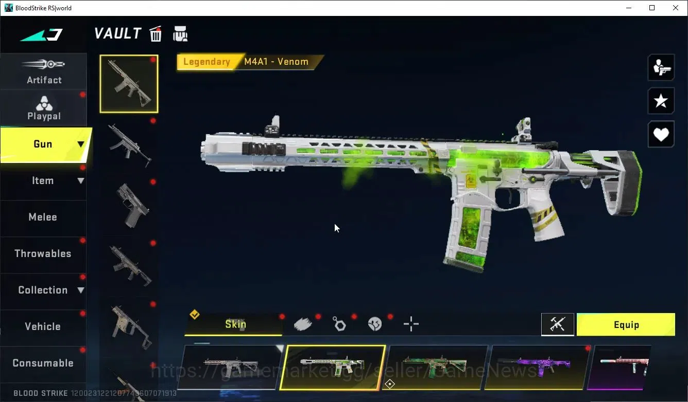 Blood Strike Accounts Collab Skin ASIA|Melee Lightblade + Collab KRAKEN-Enzo | 2 ULTRA ETHAN,M700-Boitata | 2 LMT Guns 9