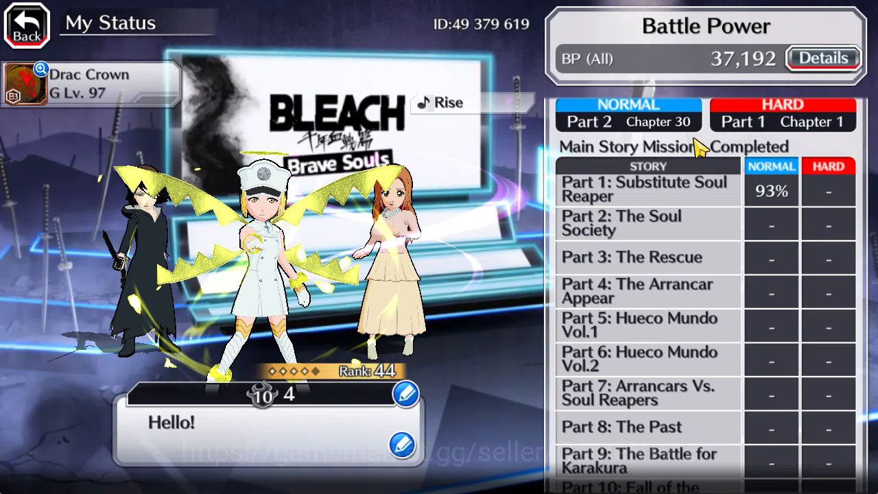 Bleach: Brave Souls Accounts [GLOBAL]6K Orbs+Fresh All Story|TYBW26 Liltotto,TY image 4