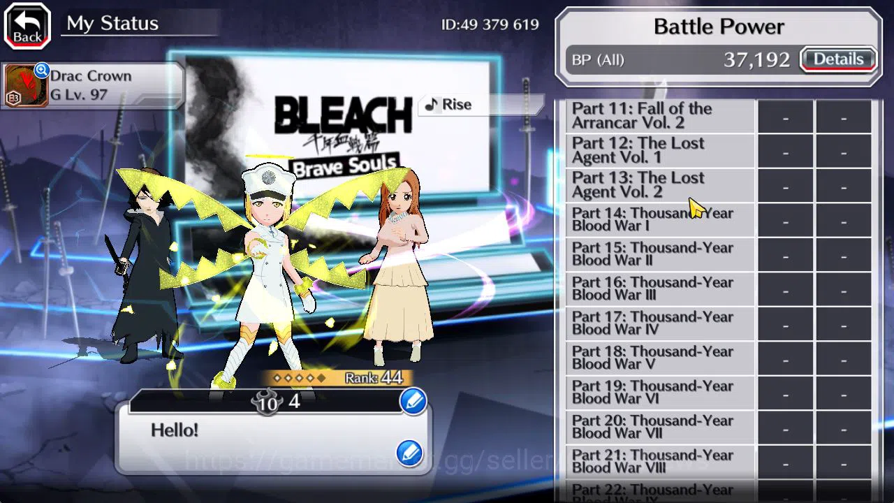 Bleach: Brave Souls Accounts [GLOBAL]6K Orbs+Fresh All Story|TYBW26 Liltotto,TY image 5