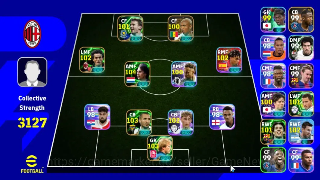 eFootball Accounts Android|Epic Johan Cruyff,Giorgio Chiellini,Oliver image 1