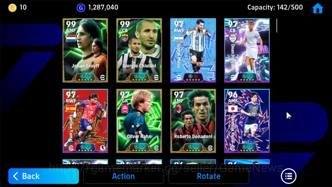 eFootball Accounts Android|Epic Johan Cruyff,Giorgio Chiellini,Oliver image 4