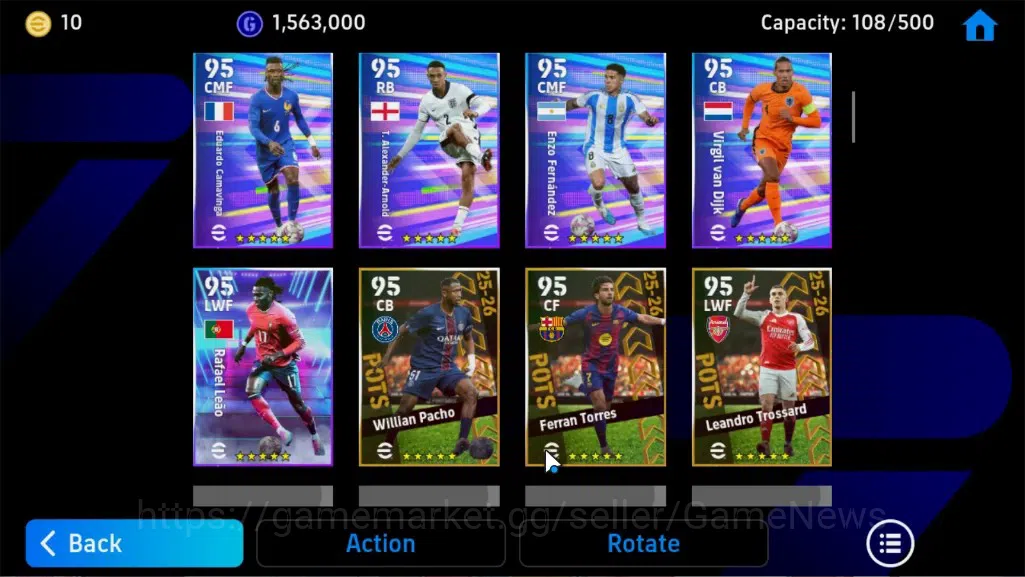 eFootball Accounts Legends & Iconic Players Android|Epic Paolo Maldini,Gerrard,Andriy S,ShowTime TFFC26 Messi,Lamine 5