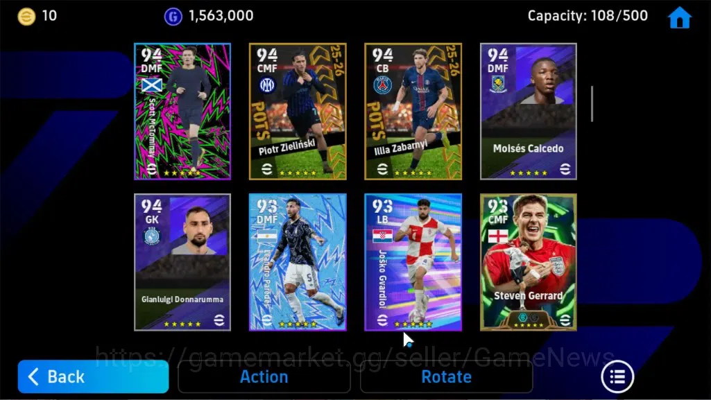 eFootball Accounts Legends & Iconic Players Android|Epic Paolo Maldini,Gerrard,Andriy S,ShowTime TFFC26 Messi,Lamine 6