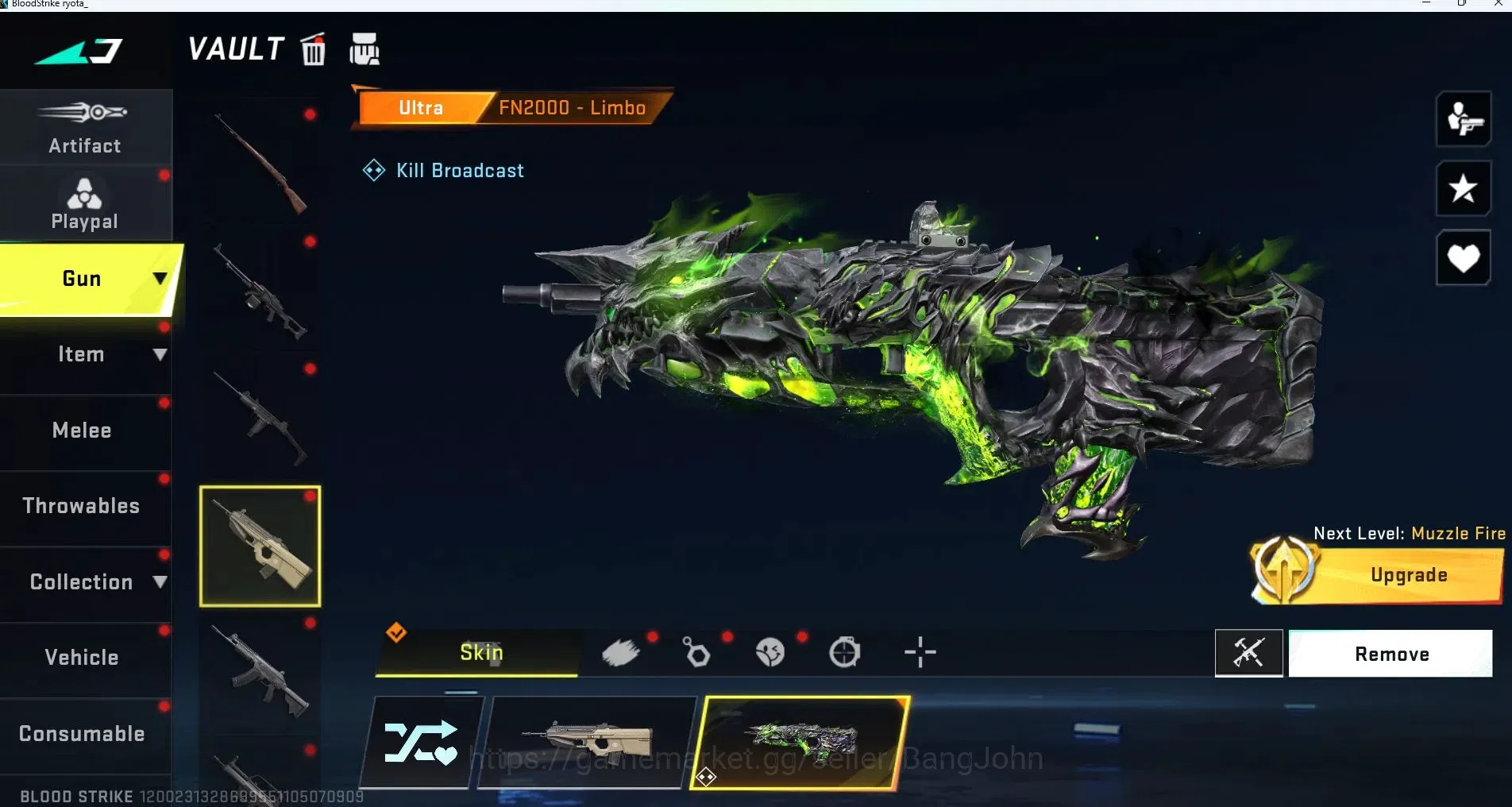 Blood Strike Accounts ASIA |ethernal=ZERO|Limited=RPK|ULTRA ONE-HANDED A image 13