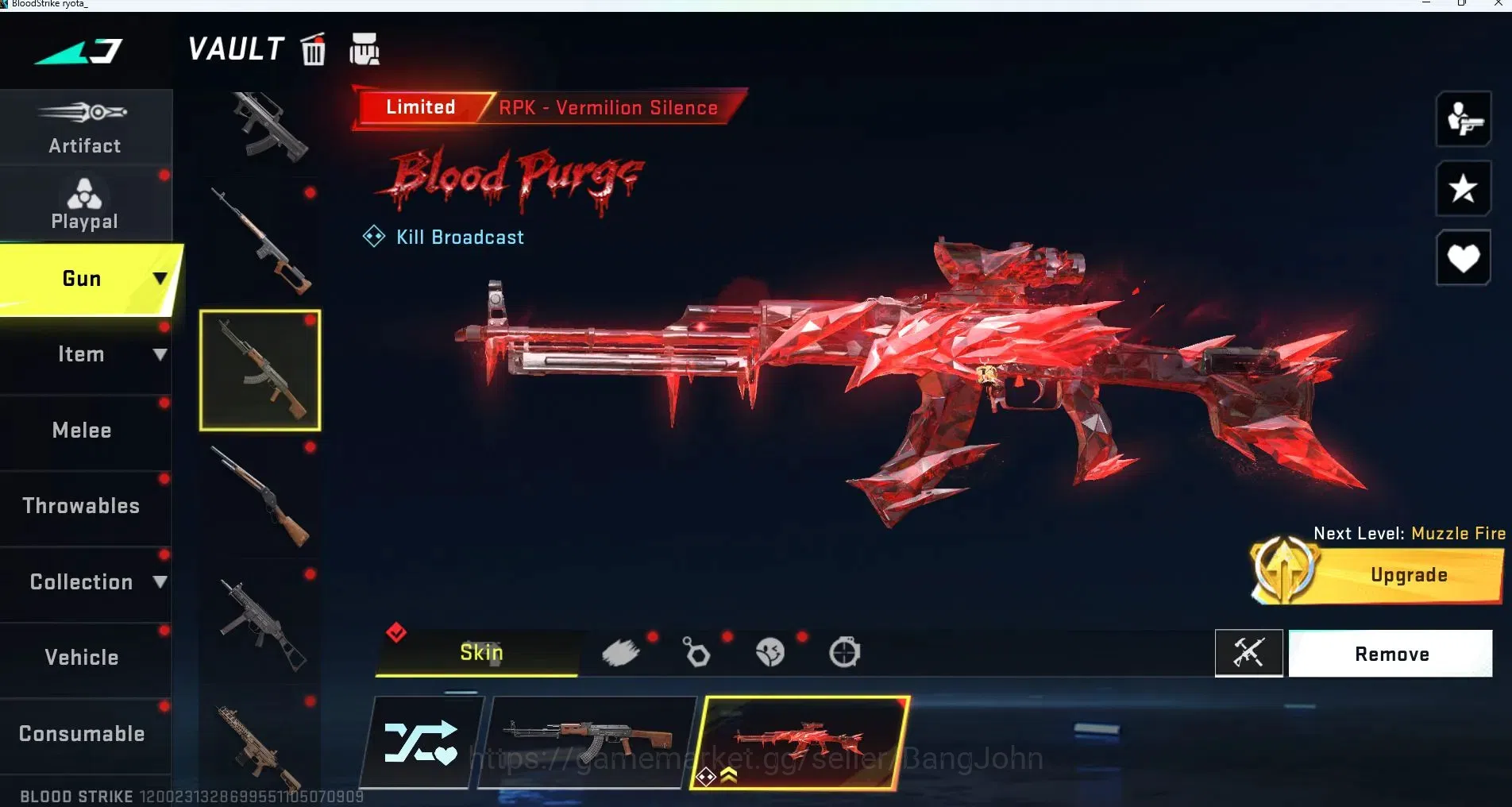 Blood Strike Accounts ASIA |ethernal=ZERO|Limited=RPK|ULTRA ONE-HANDED A image 14