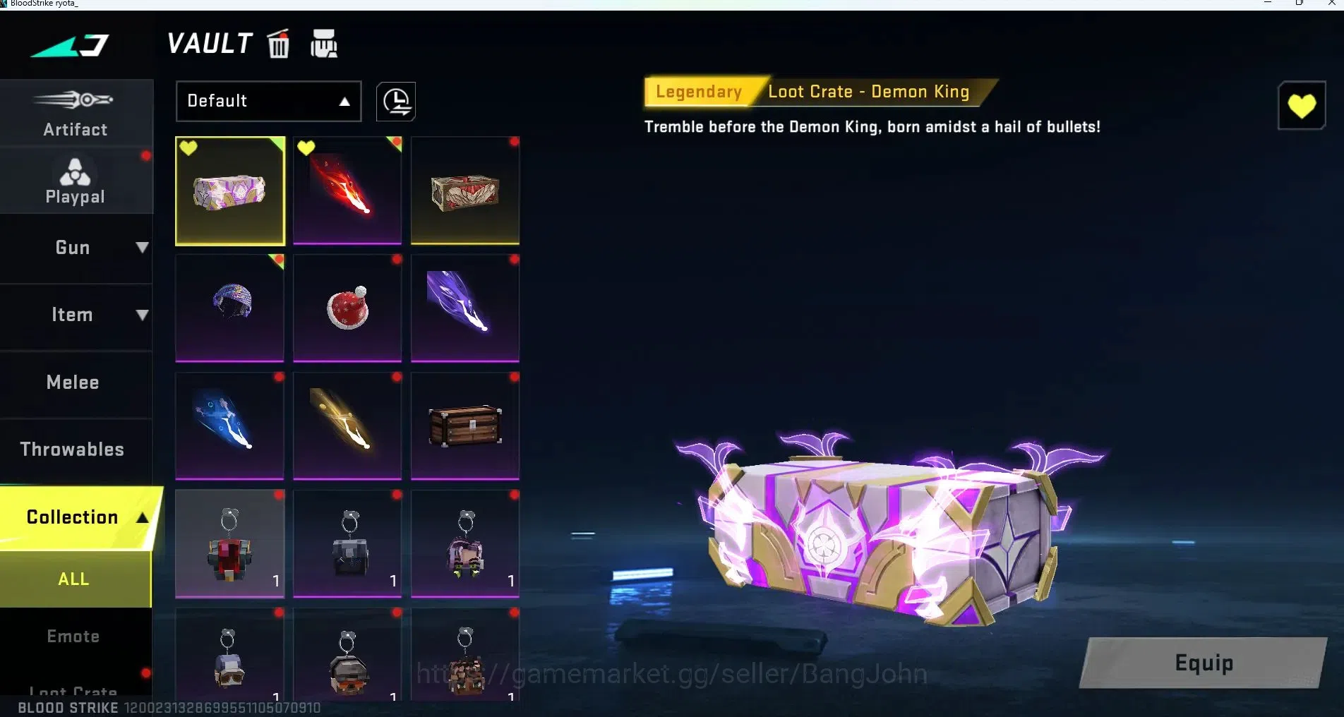 Blood Strike Accounts ASIA |ethernal=ZERO|Limited=RPK|ULTRA ONE-HANDED A image 18