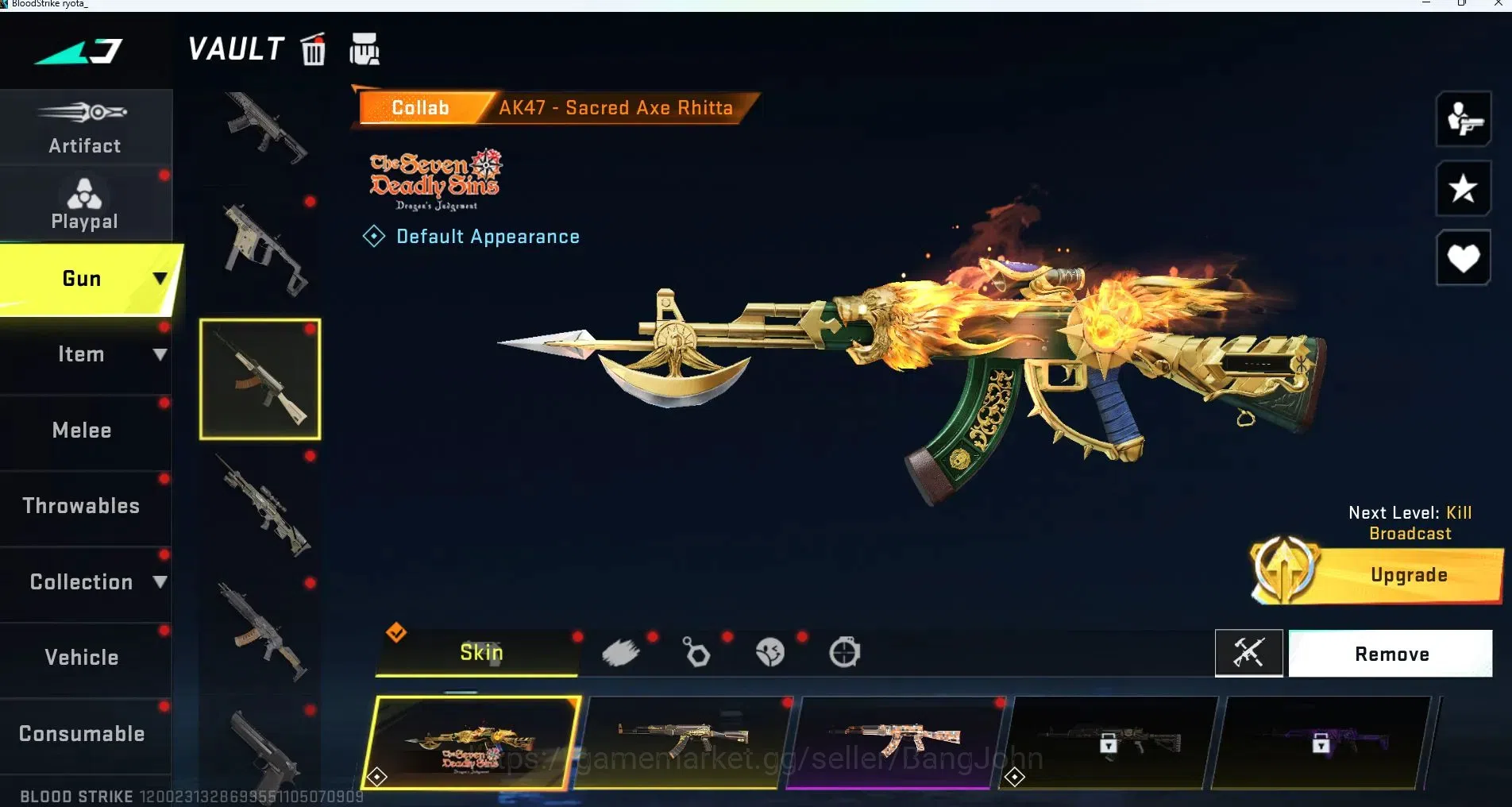 Blood Strike Accounts ASIA |ethernal=ZERO|Limited=RPK|ULTRA ONE-HANDED A image 7