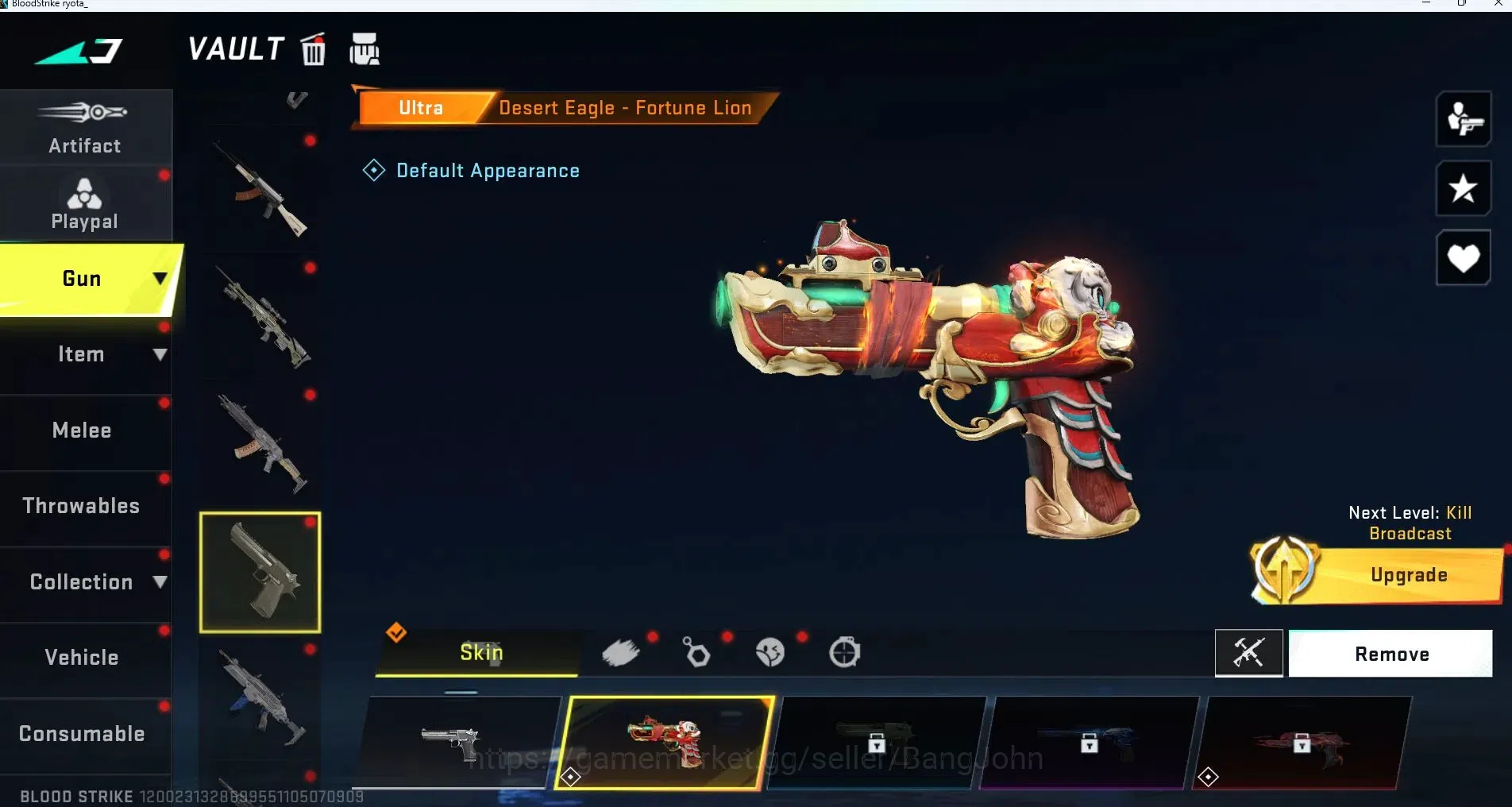 Blood Strike Accounts ASIA |ethernal=ZERO|Limited=RPK|ULTRA ONE-HANDED A image 8