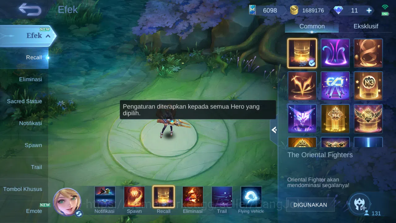 Mobile Legends: Bang Bang Accounts Hero 131 Skin 303 | Zodiac Lance | KOF Karina | CC image 11