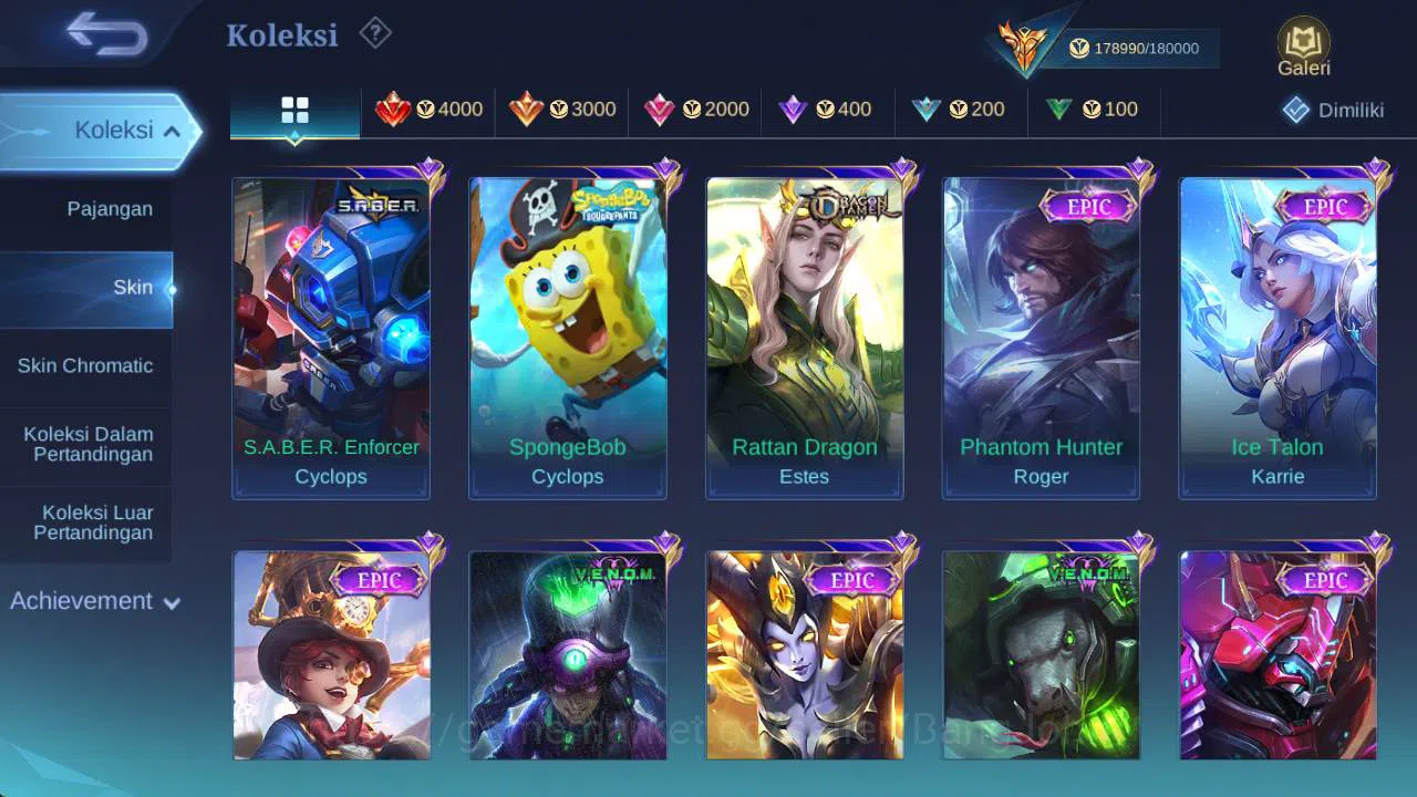 Mobile Legends: Bang Bang Accounts skin 453, hero 131, Legend(franco,lunox),saiyagold image 10