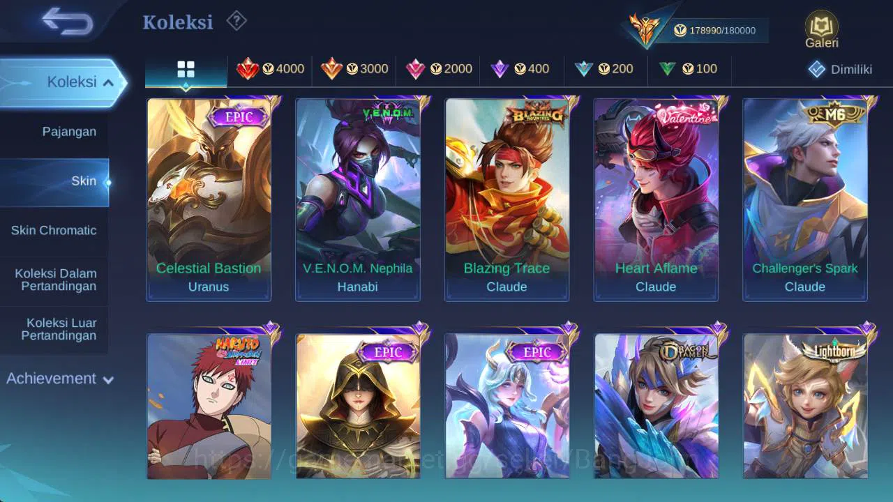 Mobile Legends: Bang Bang Accounts skin 453, hero 131, Legend(franco,lunox),saiyagold image 12