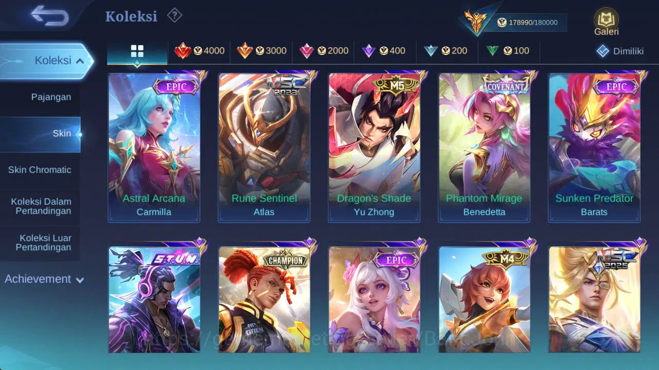 Mobile Legends: Bang Bang Accounts skin 453, hero 131, Legend(franco,lunox),saiyagold image 14