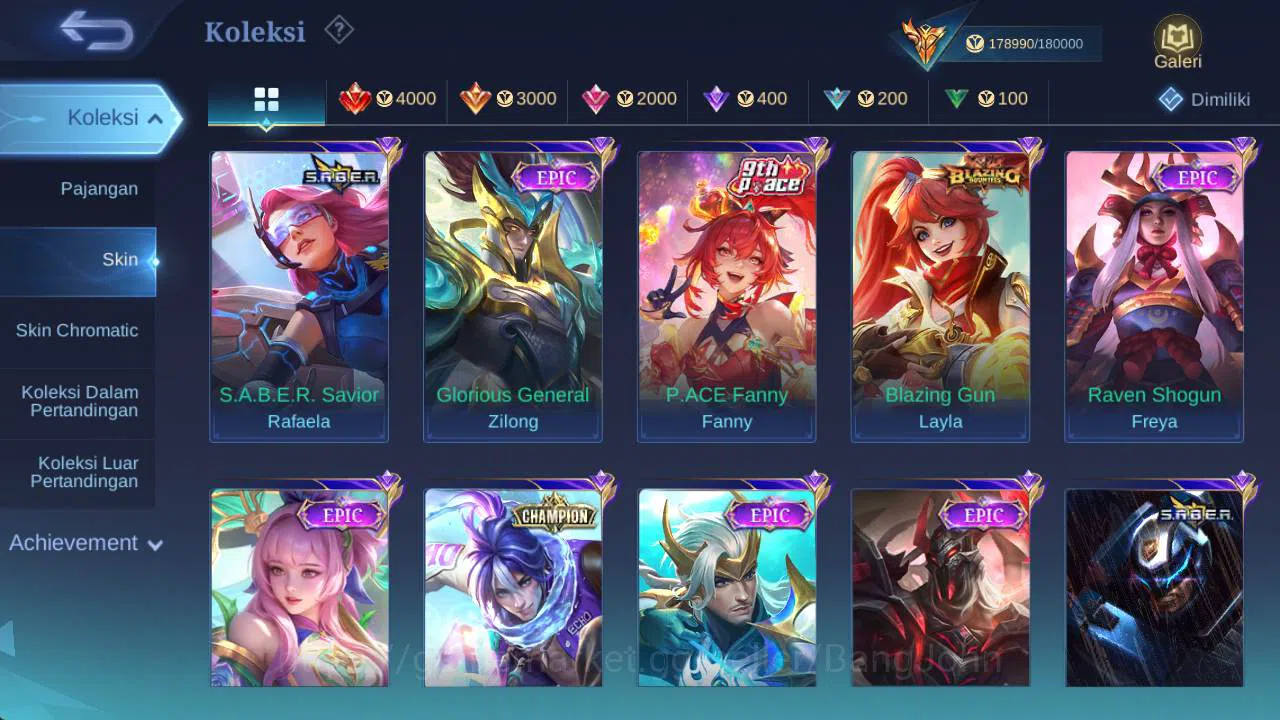 Mobile Legends: Bang Bang Accounts skin 453, hero 131, Legend(franco,lunox),saiyagold image 9