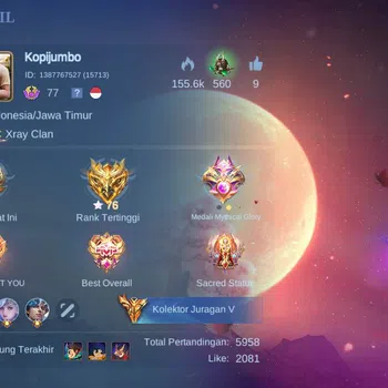 Mobile Legends: Bang Bang Others skin 453, hero 131, Legend(franco,lunox),saiyagold image 1