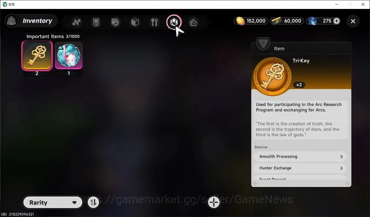 Neverness to Everness Accounts GLOBAL EU|HL 3| 4 SSR [Nanally,Hathor A1,Sakiri,Daffodill] |5 SR [Adler,Haniel]|275 10