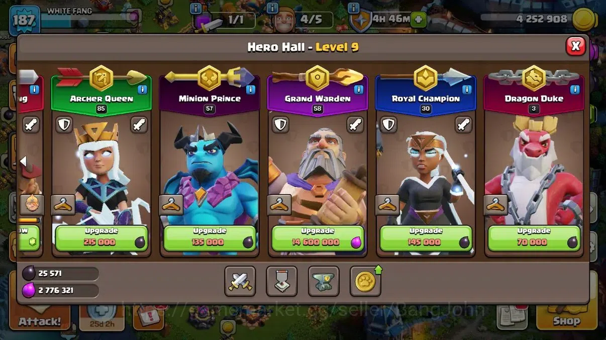 Clash of Clans Accounts Global | TH 15-BH 9|LVL 187|HH 9|9 Skins (2Legenda image 6