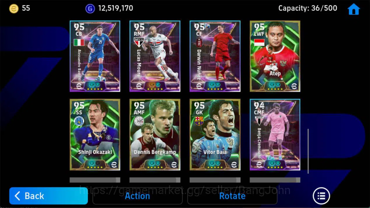 eFootball Accounts Android,PWR 3194,Gerrard epc,messi Barca,villa epc image 3