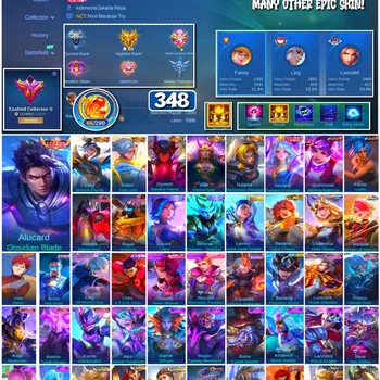 Mobile Legends: Bang Bang Collector #3632 348 Skins | Legend Alucard | 5 Collectors |  image 1
